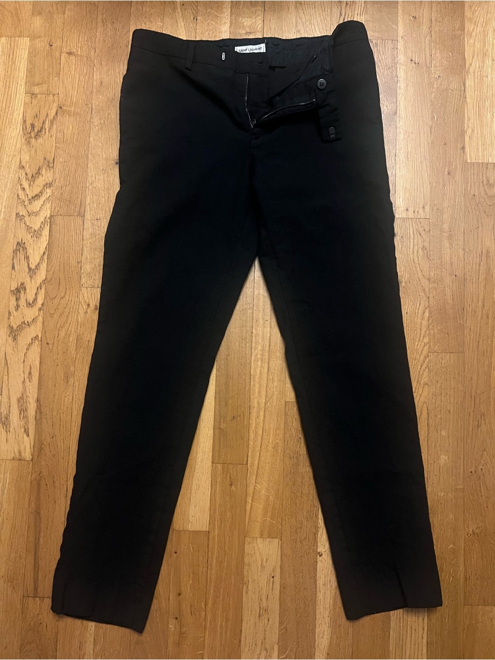 Saint Laurent Black Trousers Hedi Slimane 2014 30x28